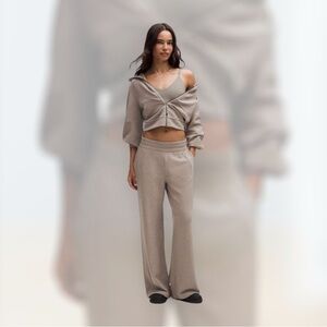 Lululemon Scuba Mid-Rise Wide-Leg Pant *Waffle